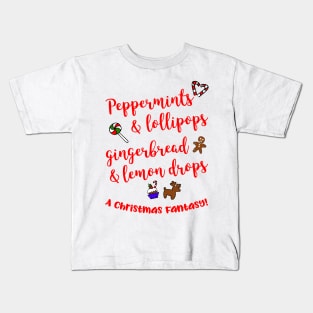 Christmas Fantasy in Red - Kids T-Shirt